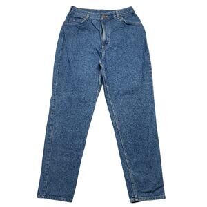 Vintage Mr. Lee Mom Jeans Womens 16 Medium High Rise Tapered Denim Dark Wash 90s